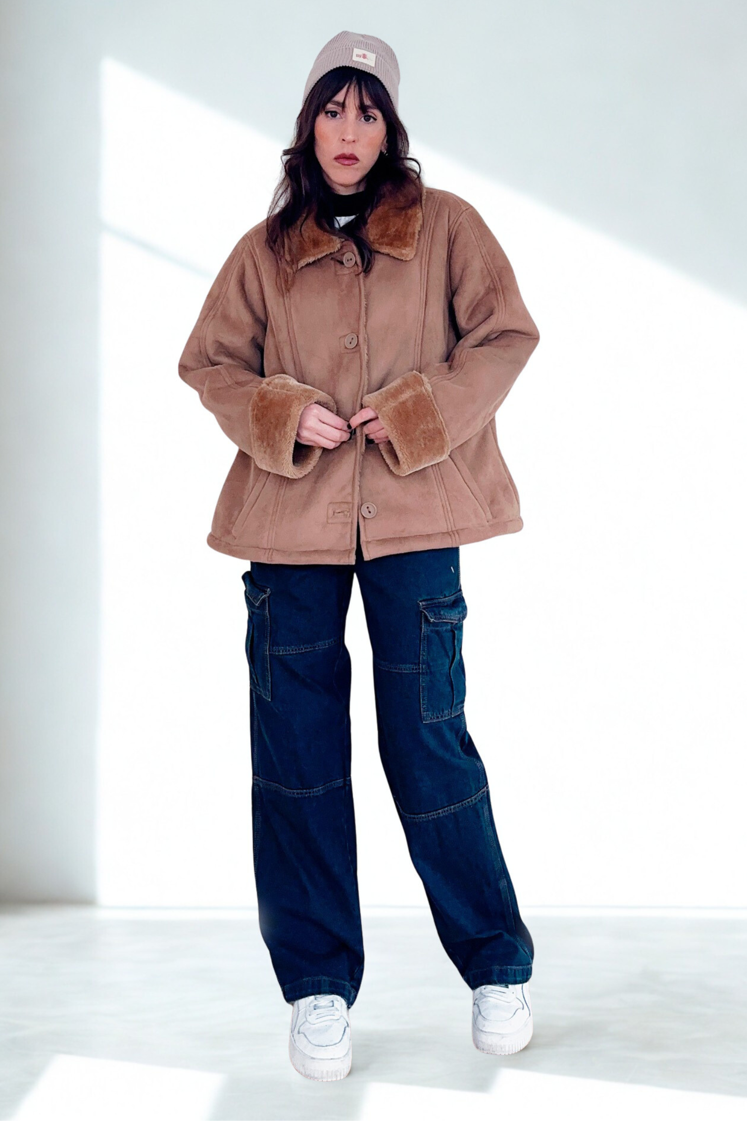 Suede Jacket Camel