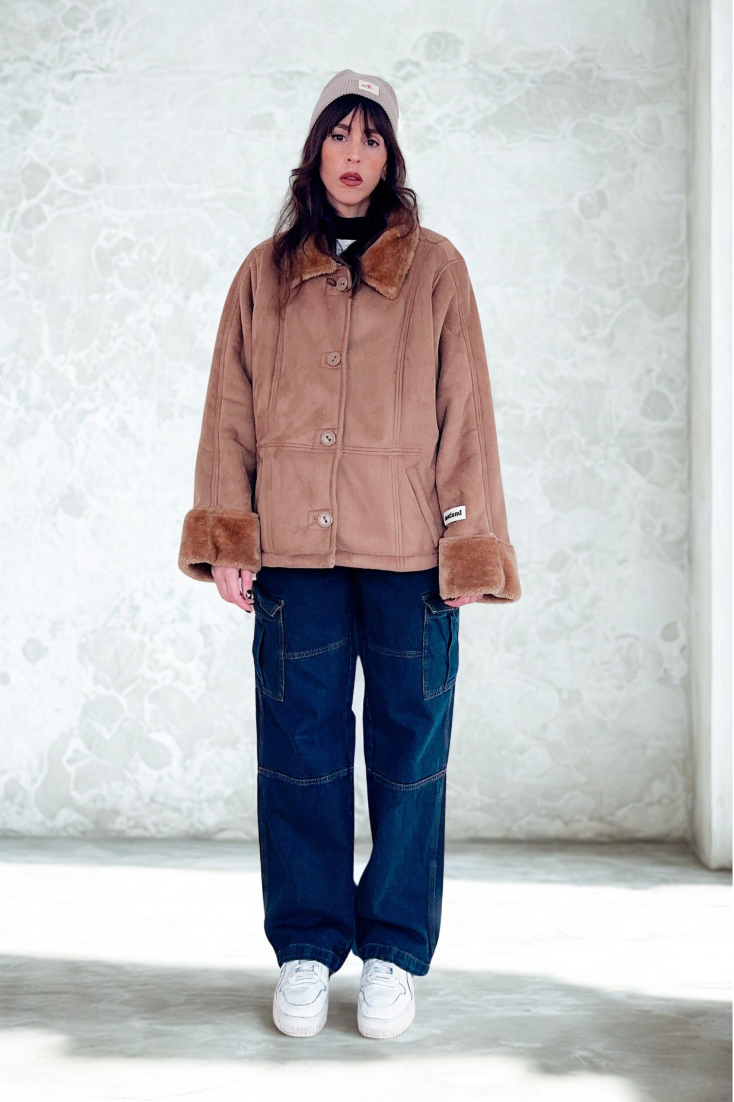 Suede Jacket Camel