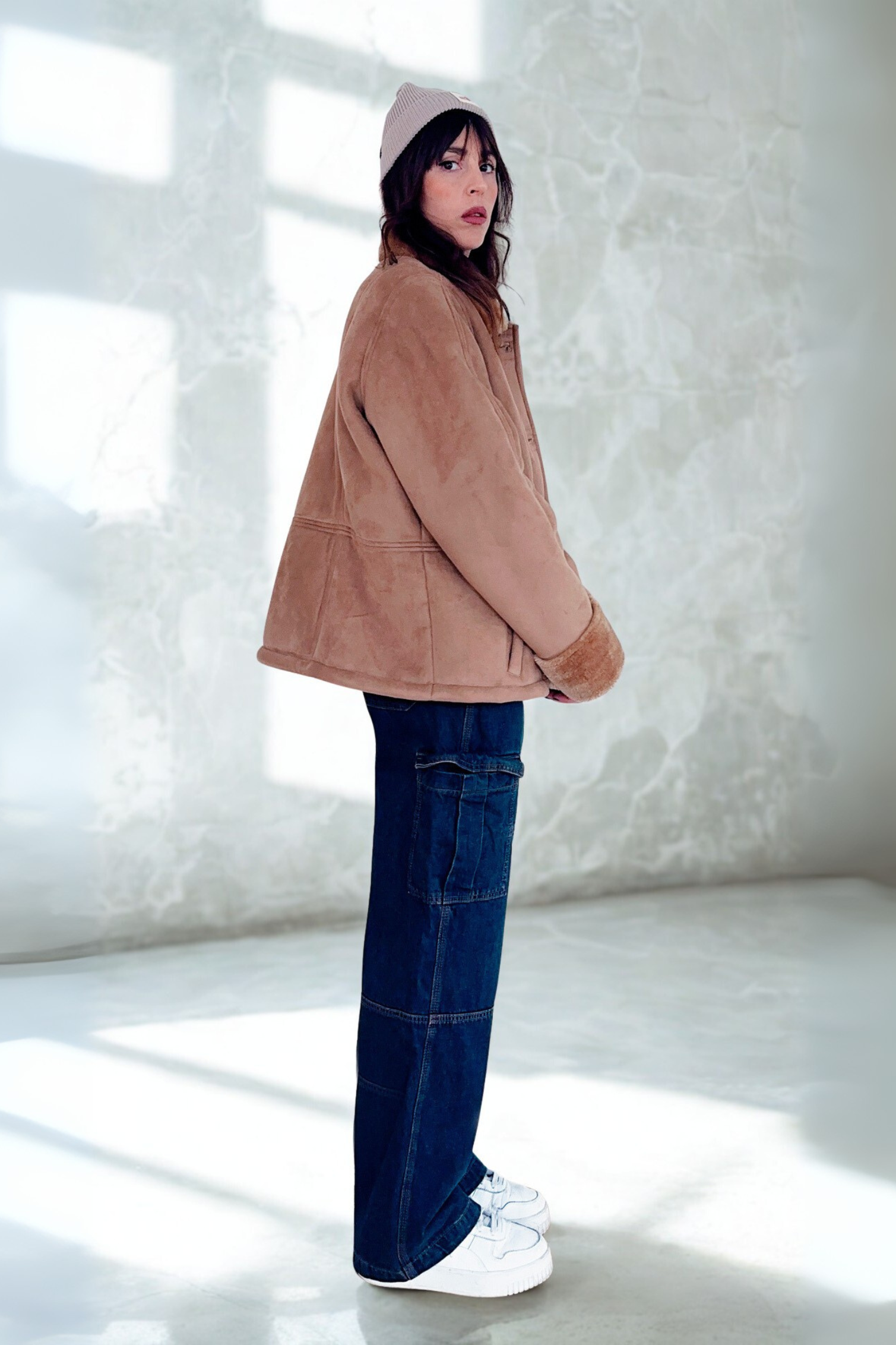 Suede Jacket Camel