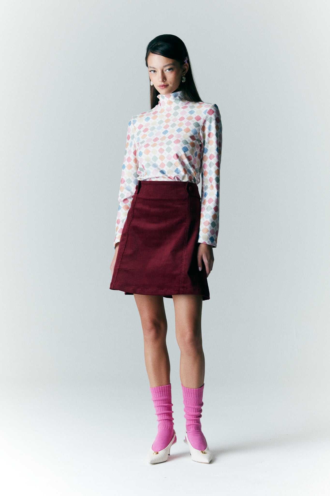 Falda Eva Burdeo
