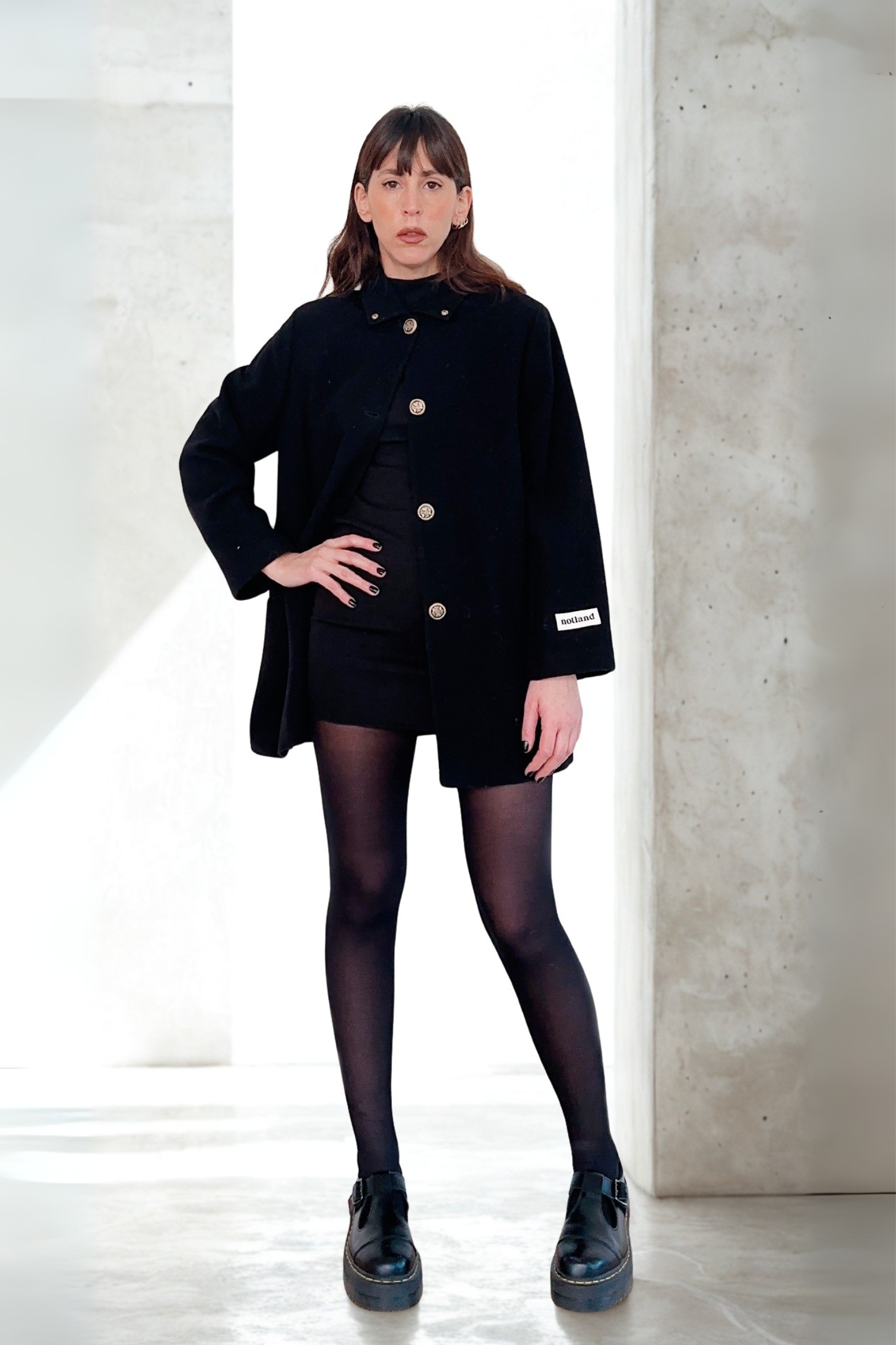 Coat Marinero Negro