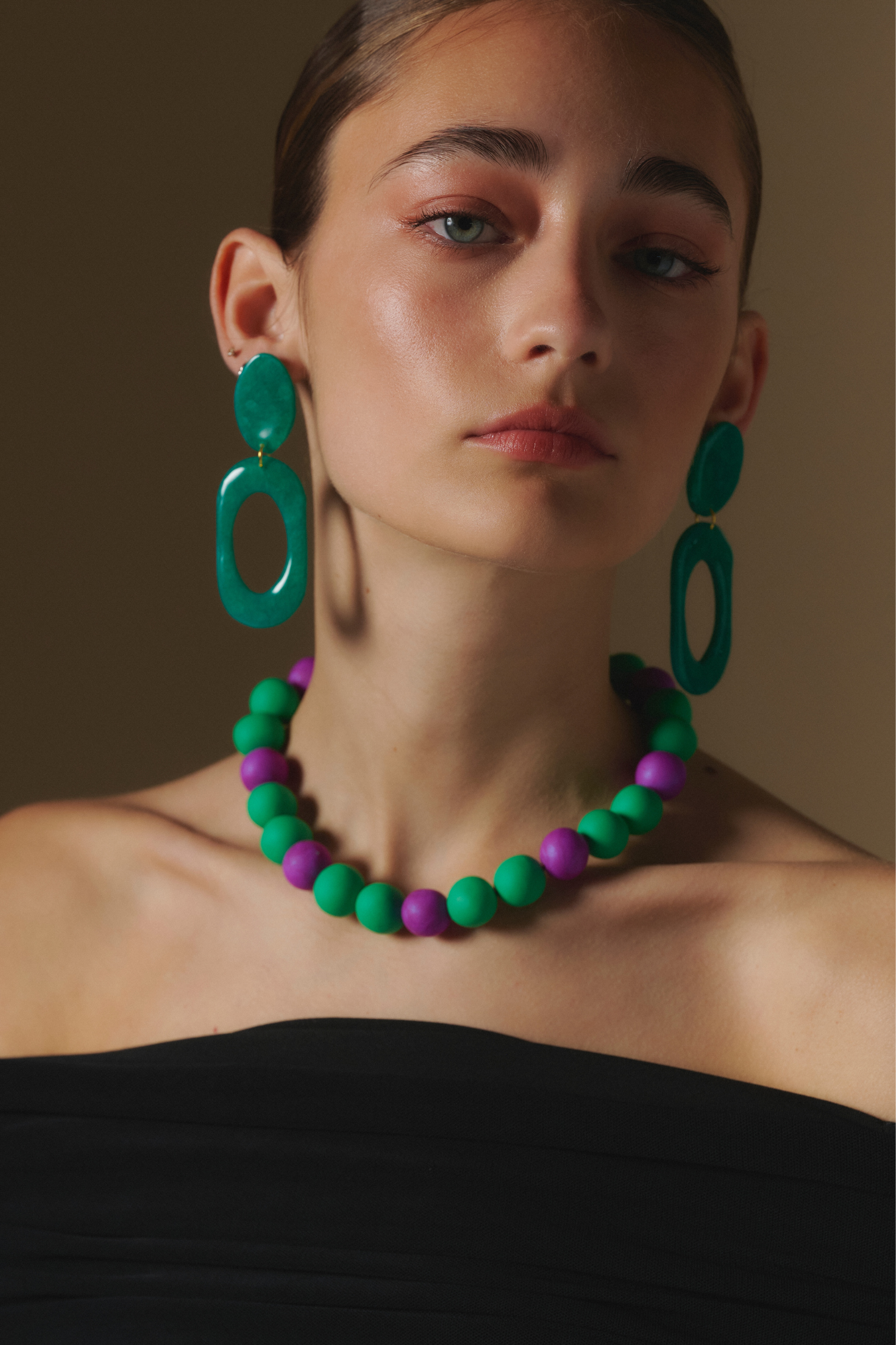 COLLAR VERDE BICOLOR