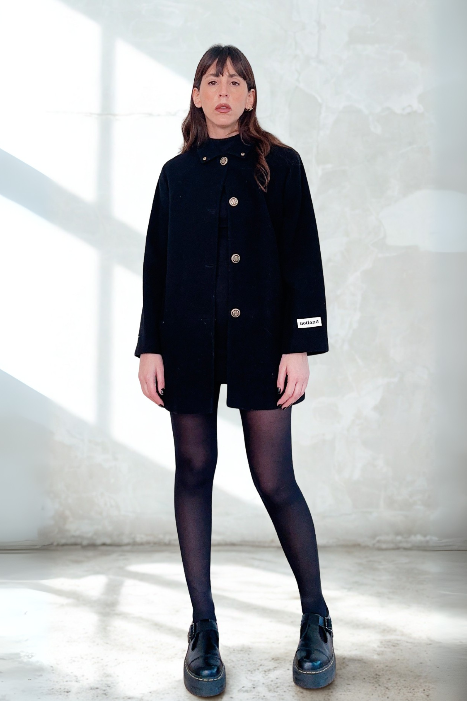 Coat Marinero Negro