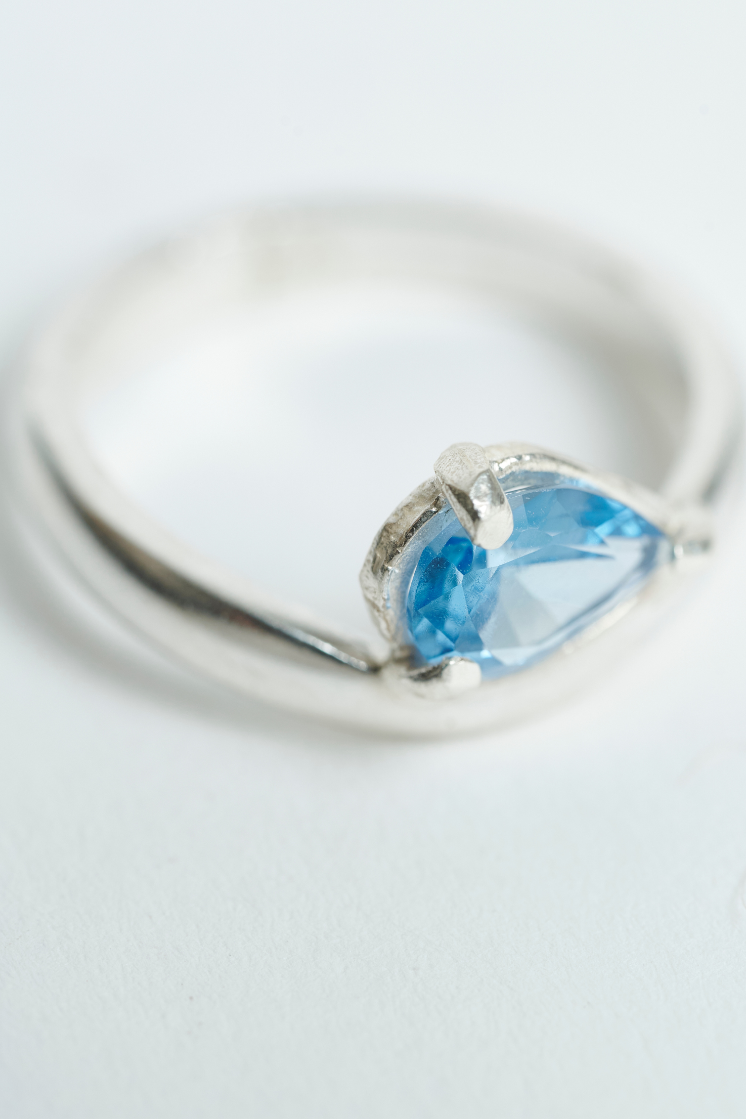Anillo Dalí Azul Plata