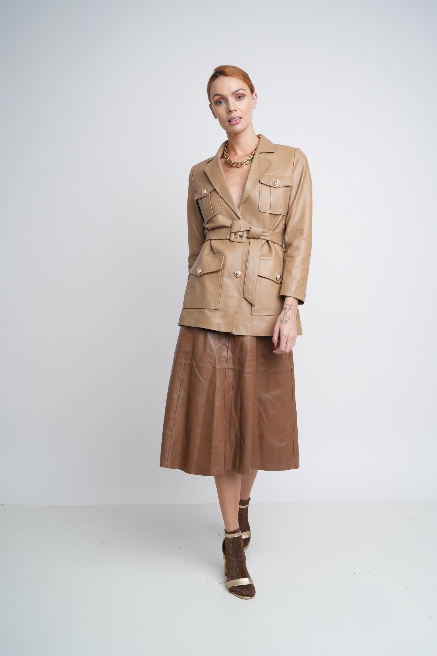 Chaqueta Blazer Camel