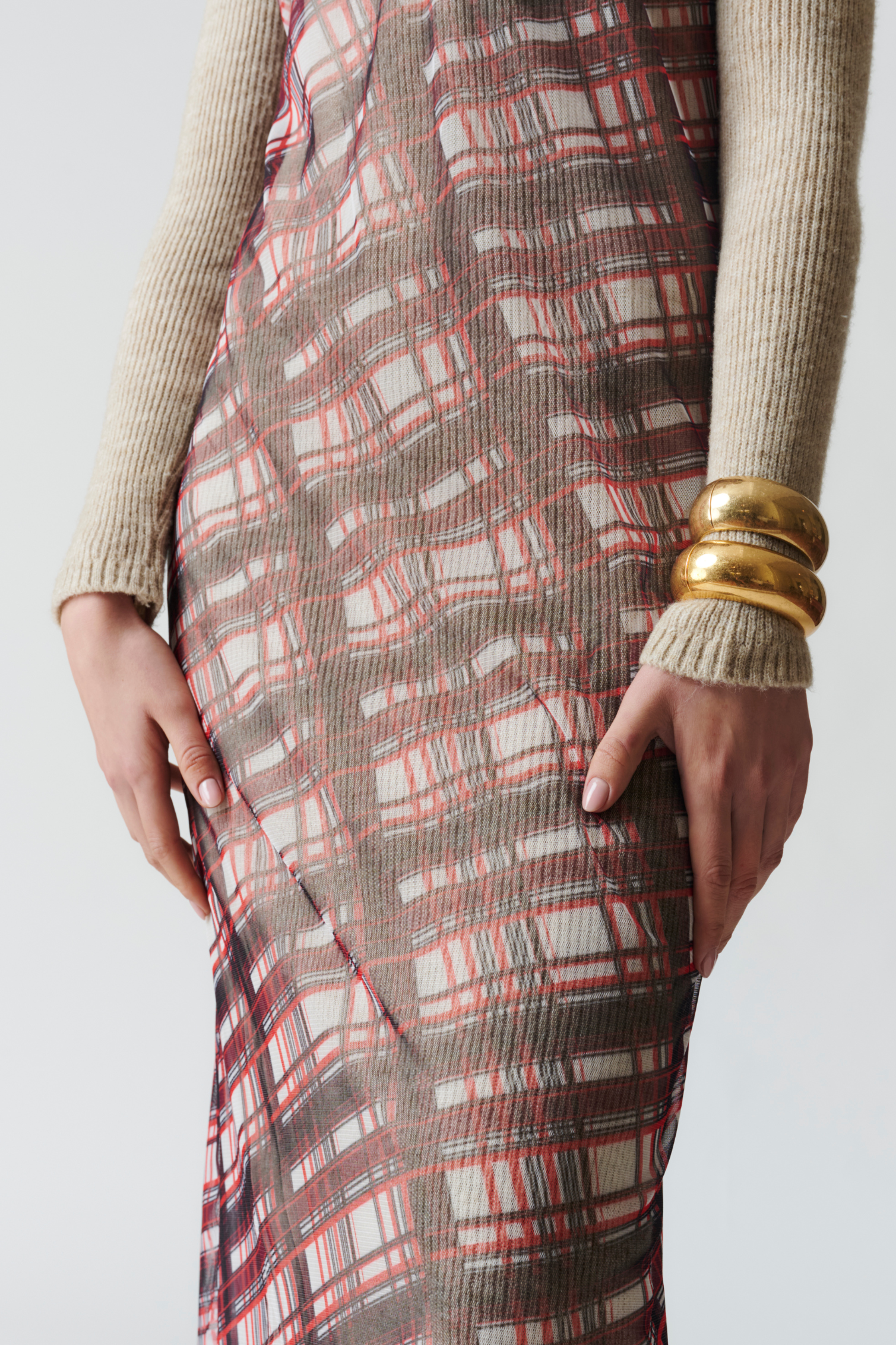 Vestido Doble Lineas