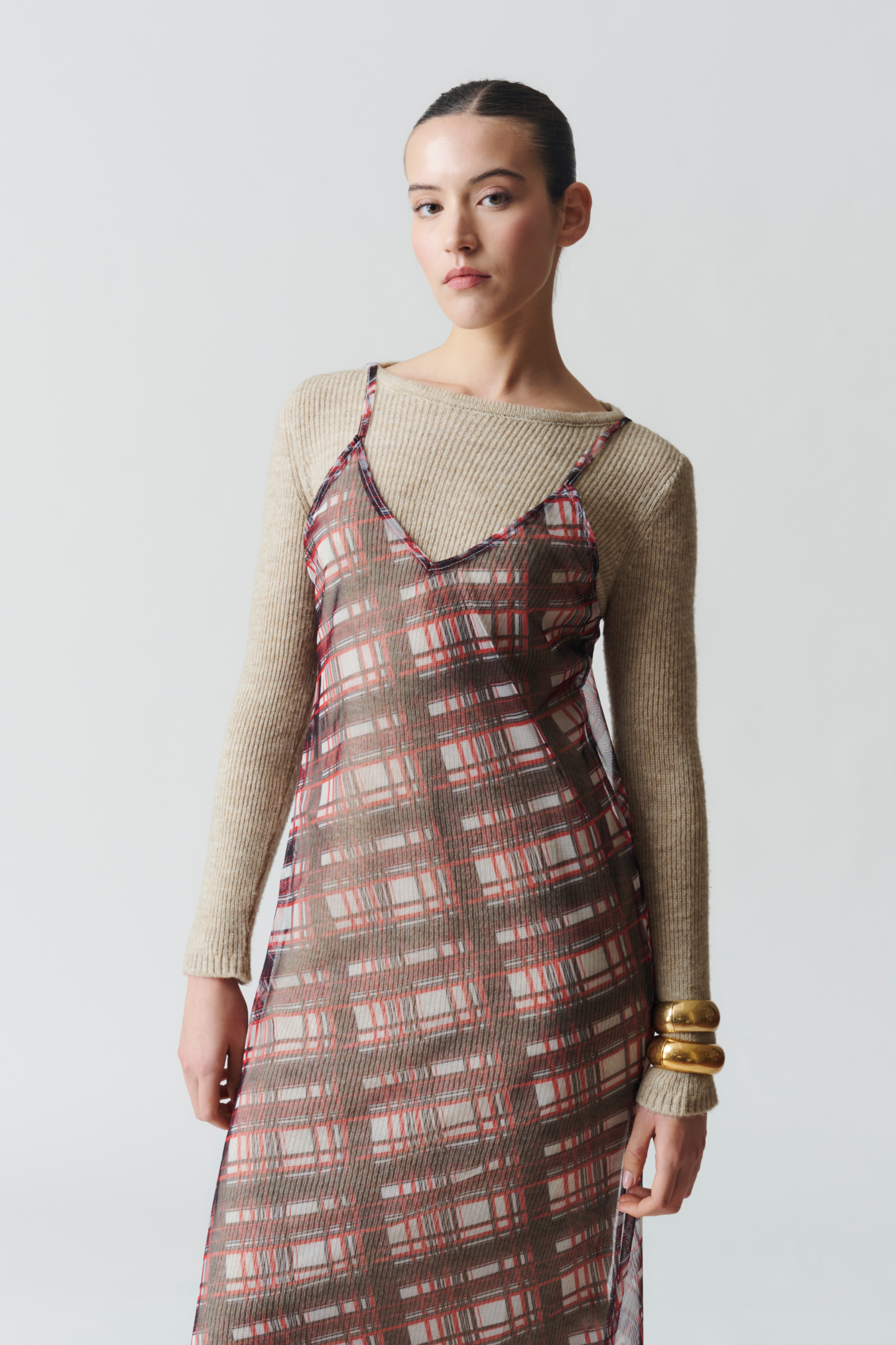 Vestido Doble Lineas