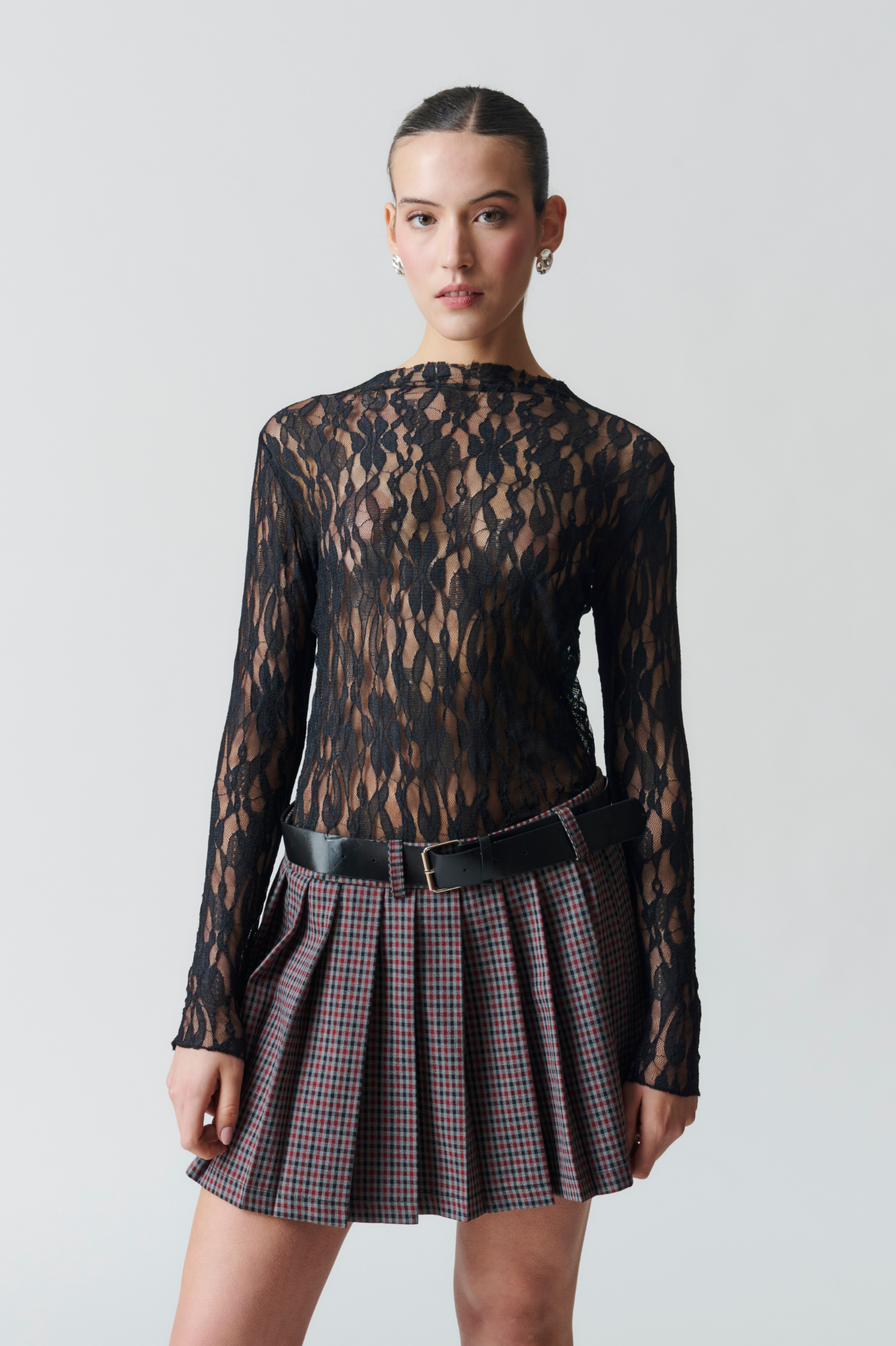 Top Encaje Negro