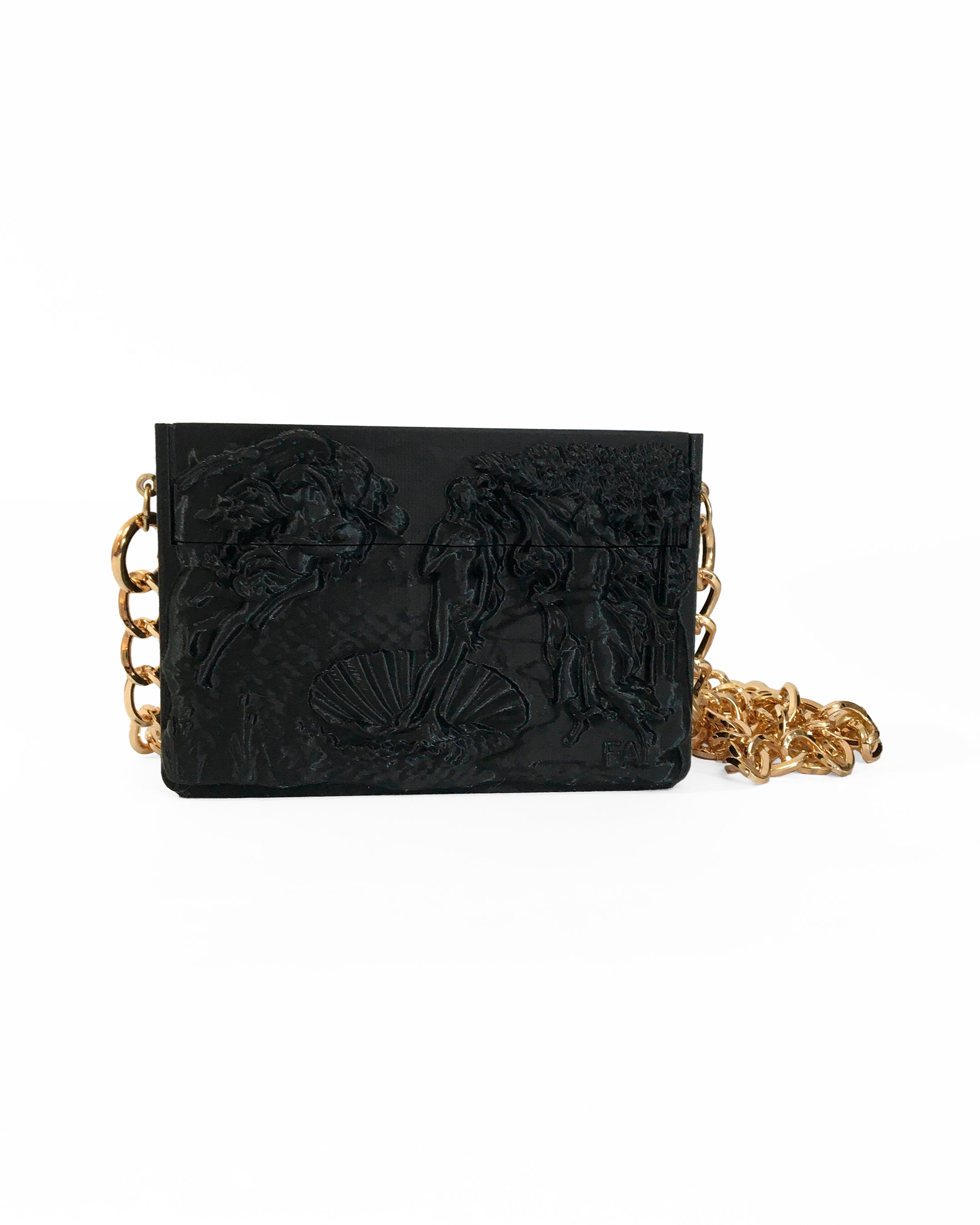 Bolso Nacimiento de Venus - Negro Dorado
