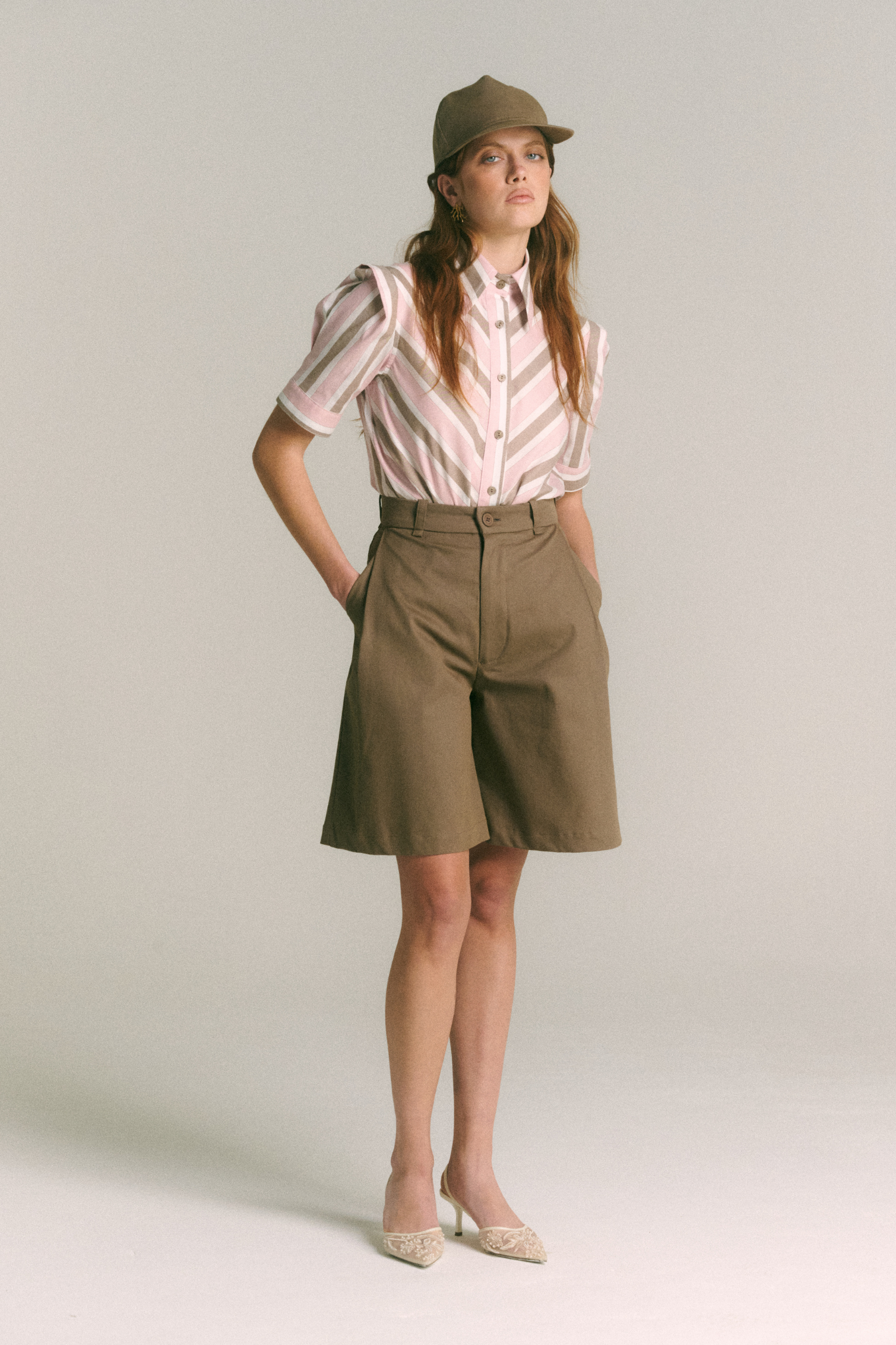 Blusa Lucía Listado Rosa