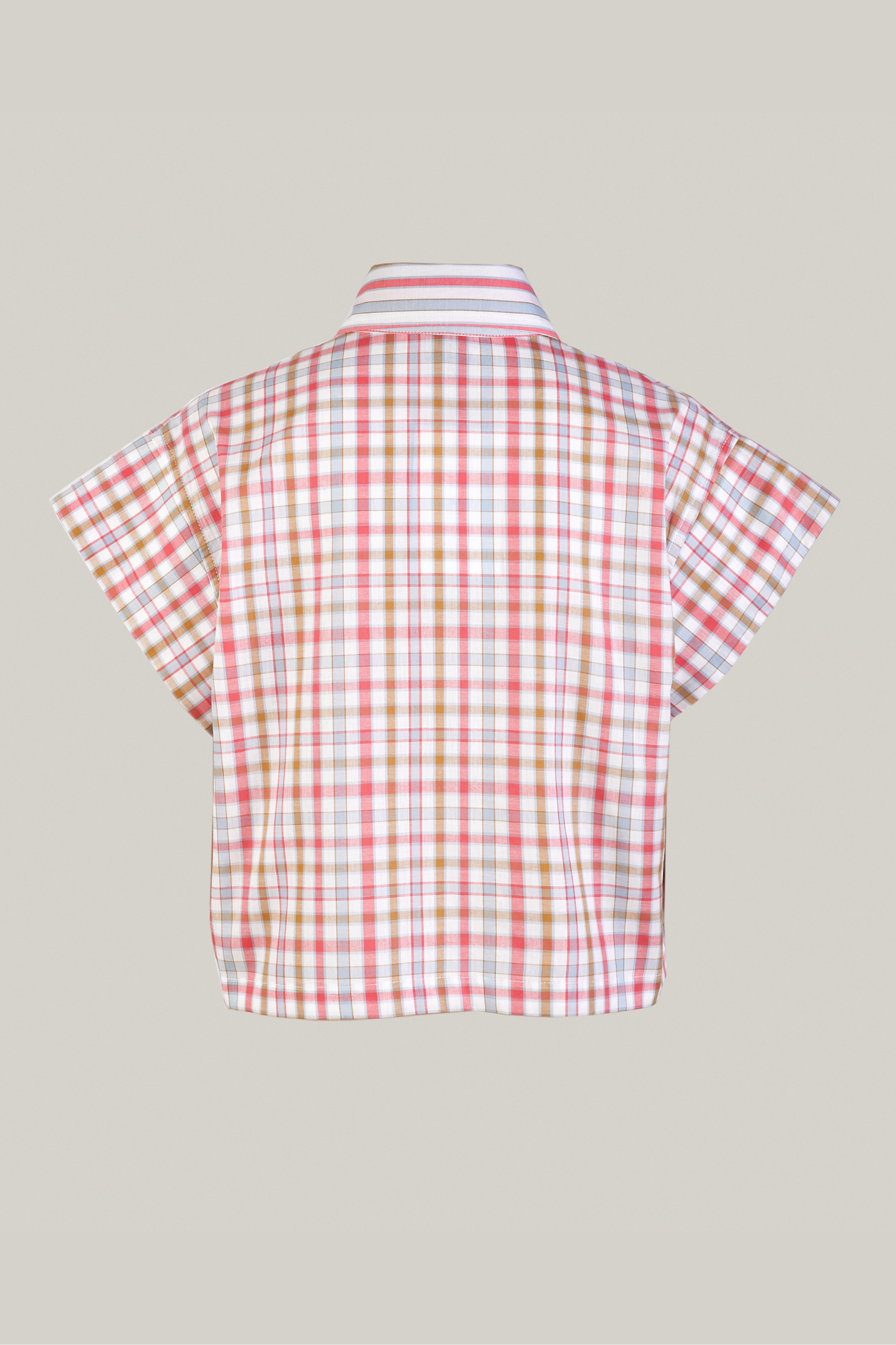 Blusa Rocío Cuadrillé Rojo