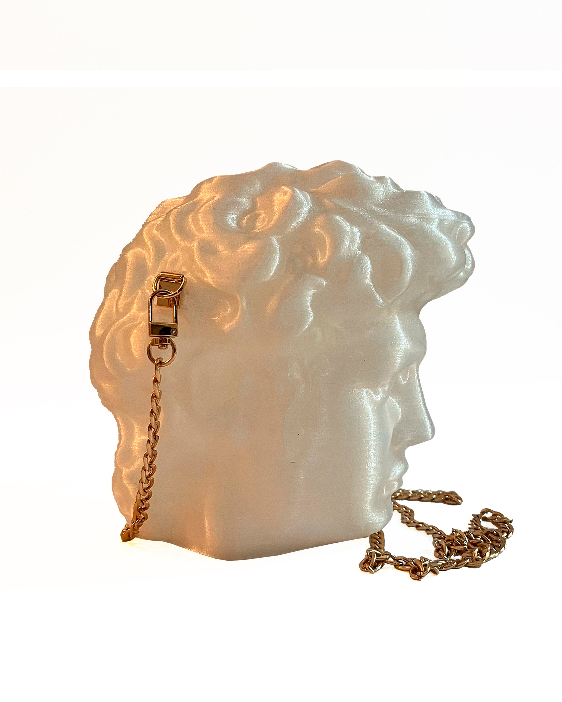 Bolso Cabeza de David - Blanco
