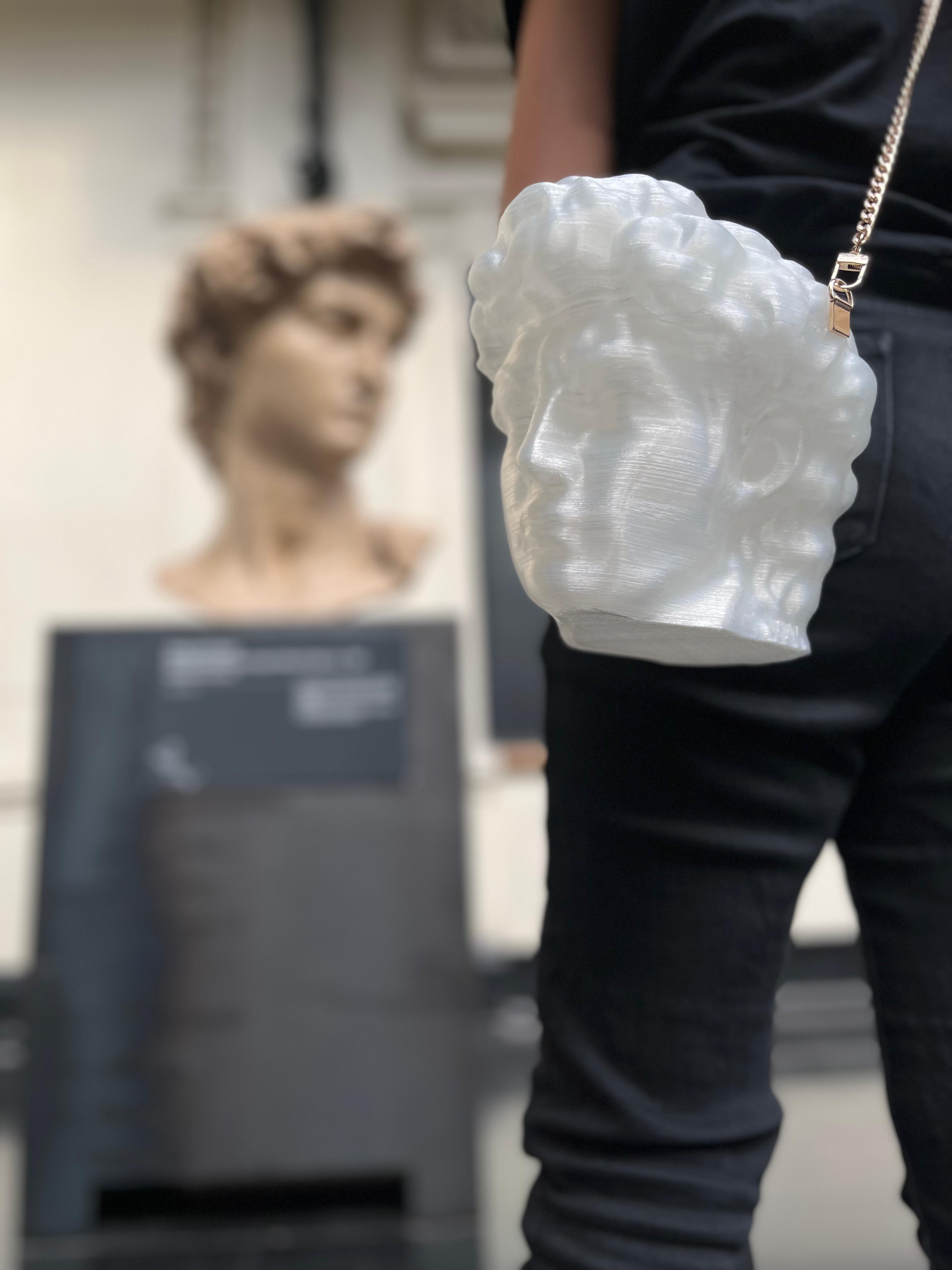 Bolso Cabeza de David - Blanco