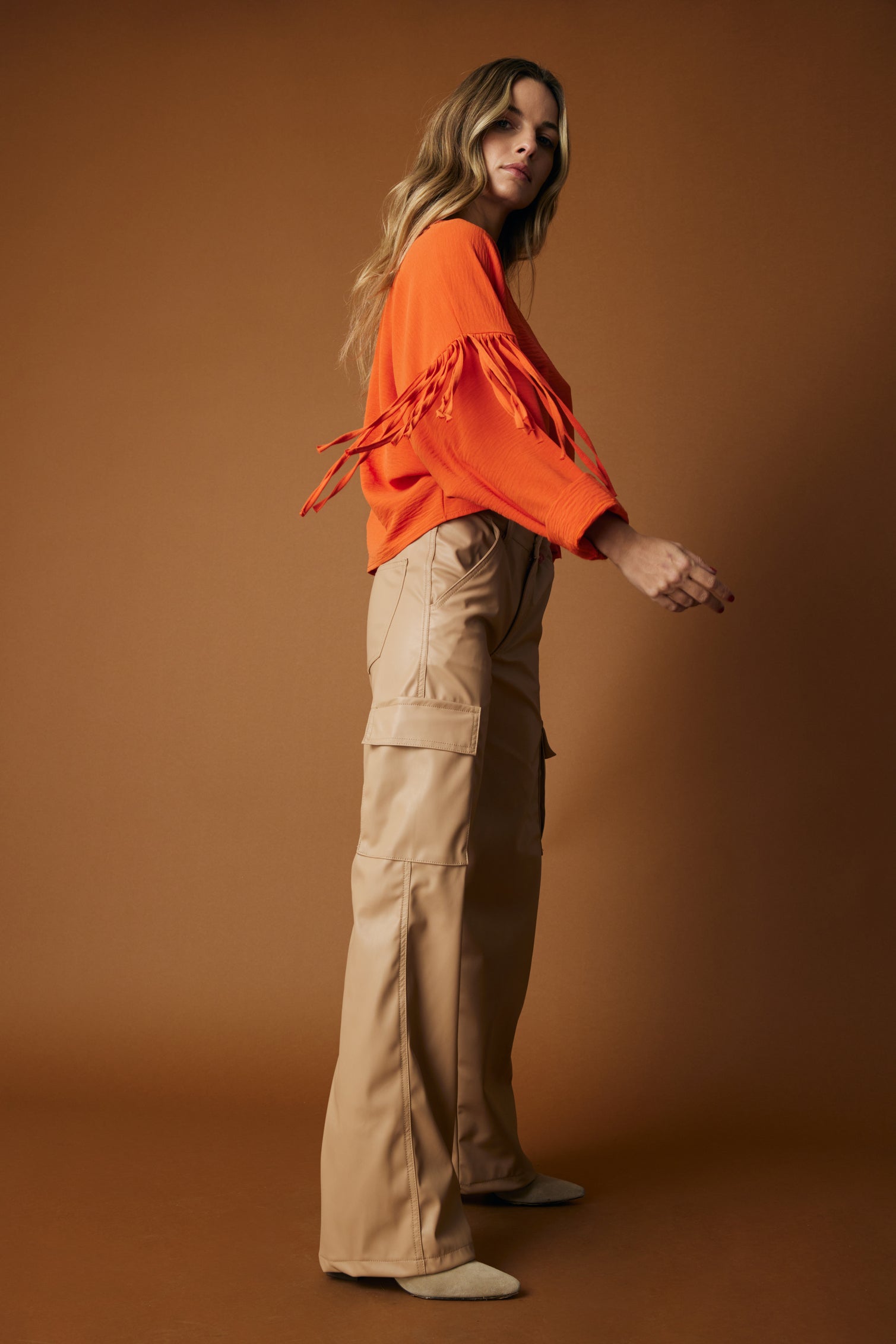 Pantalón Cargo Beige