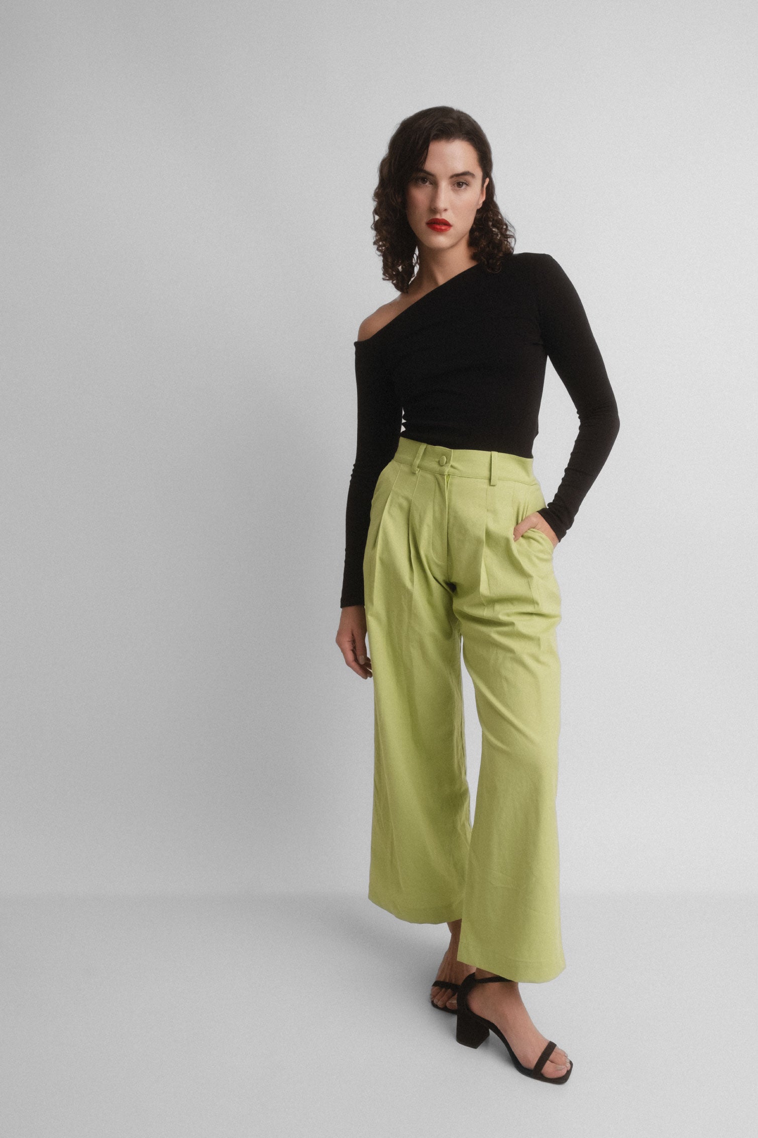 Pantalón Sastre Verde Pistacho