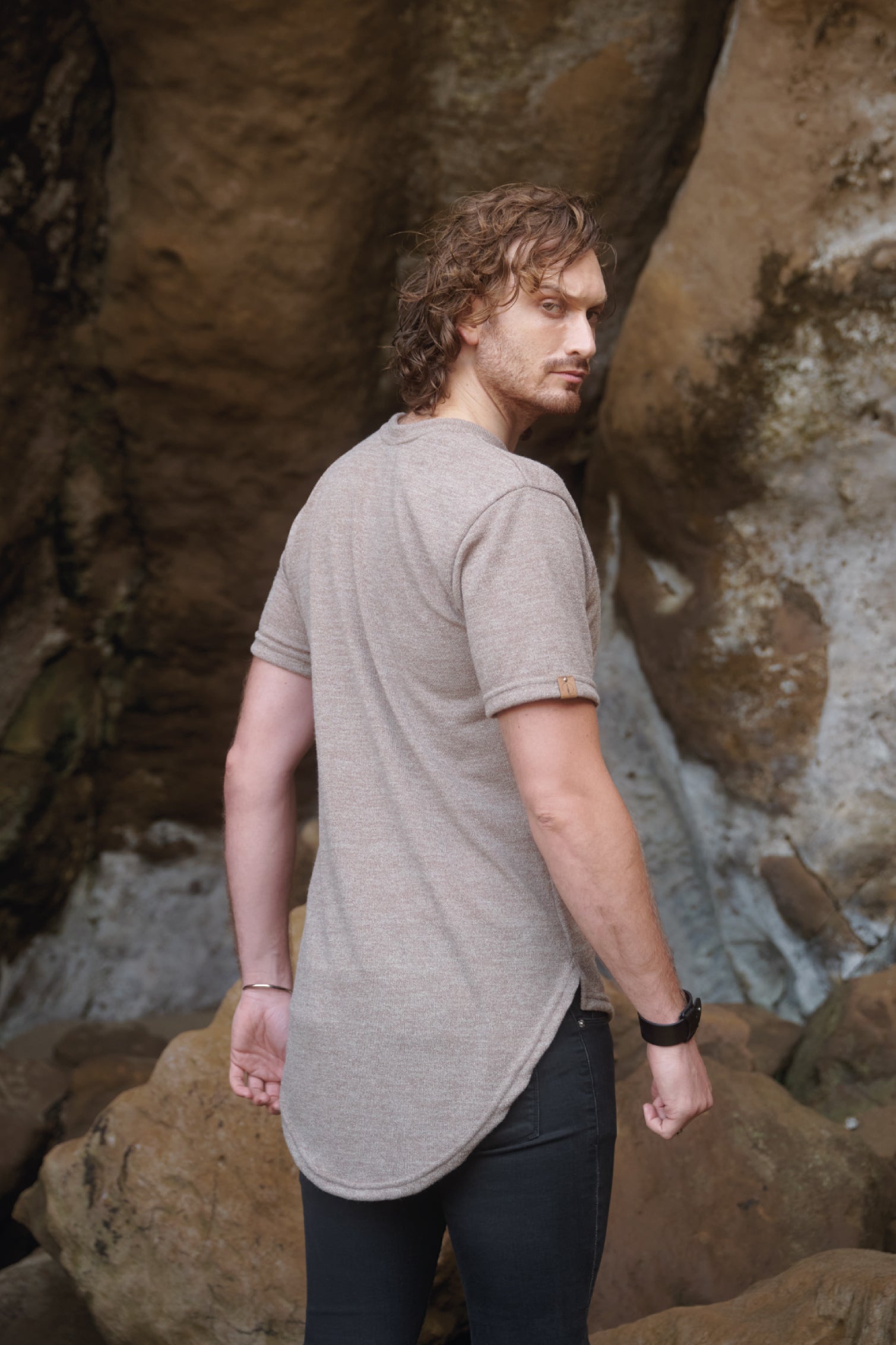 Polera Lana Arena