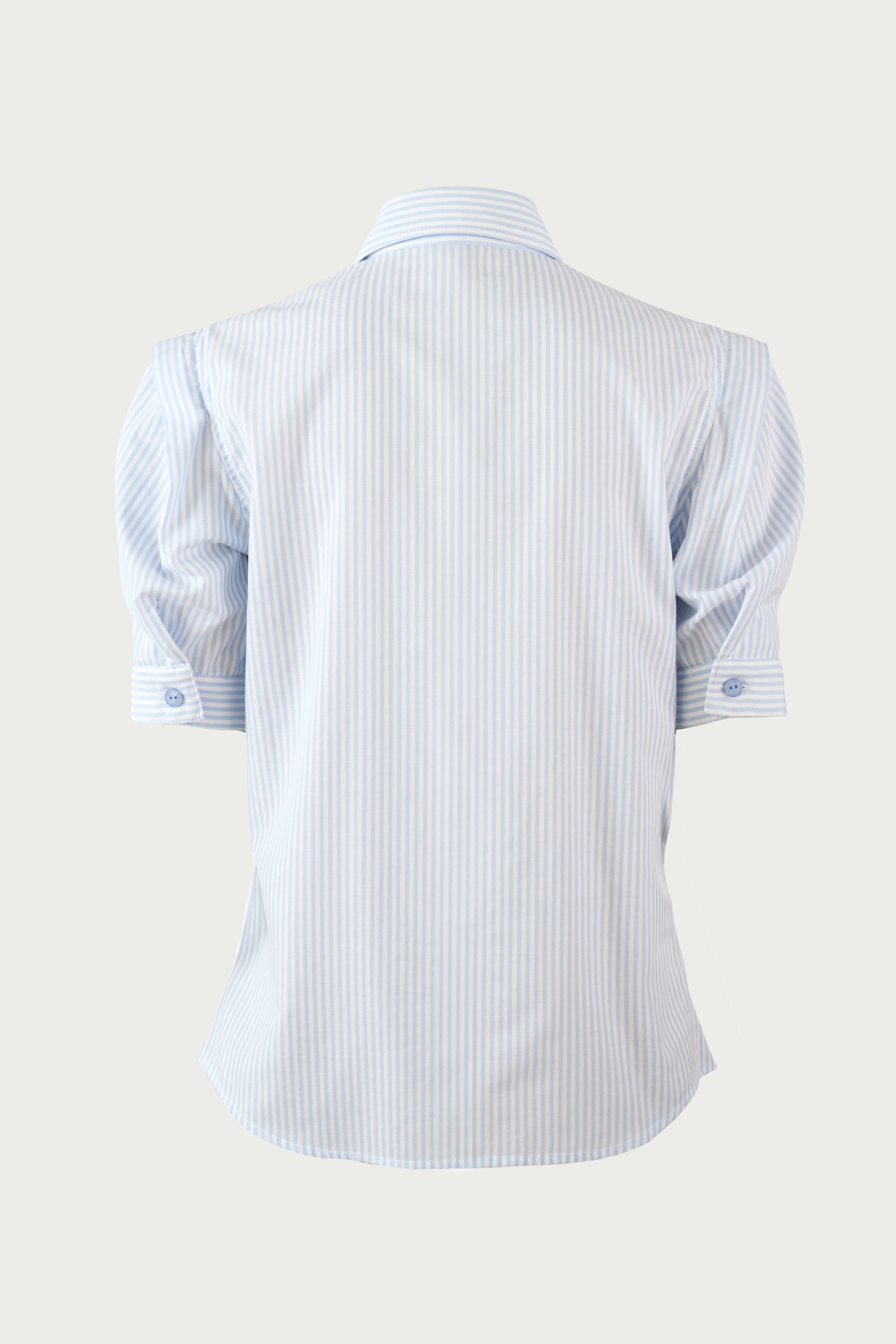 Blusa Lucia Listada Celeste