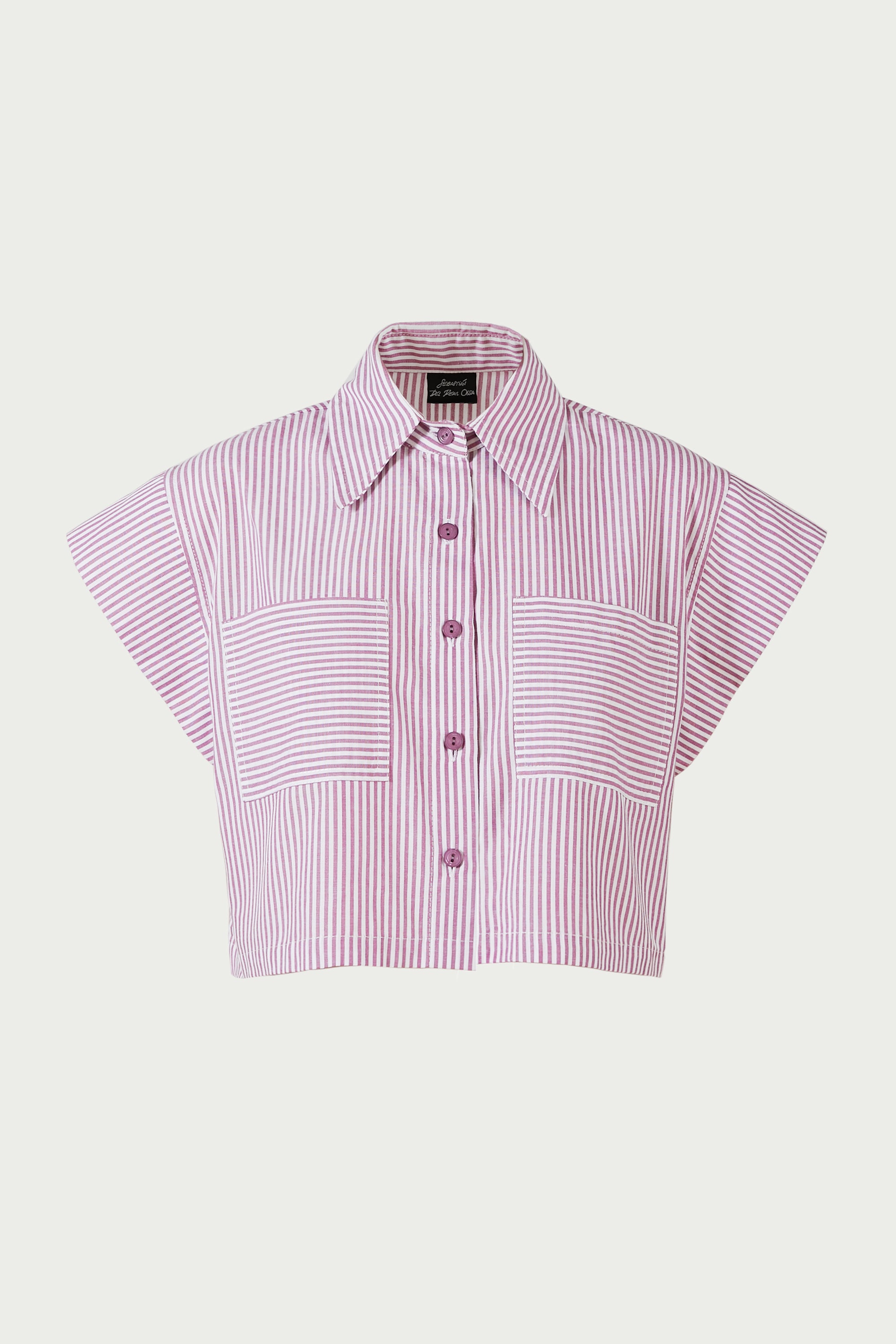 Blusa Rocio Listada Granate