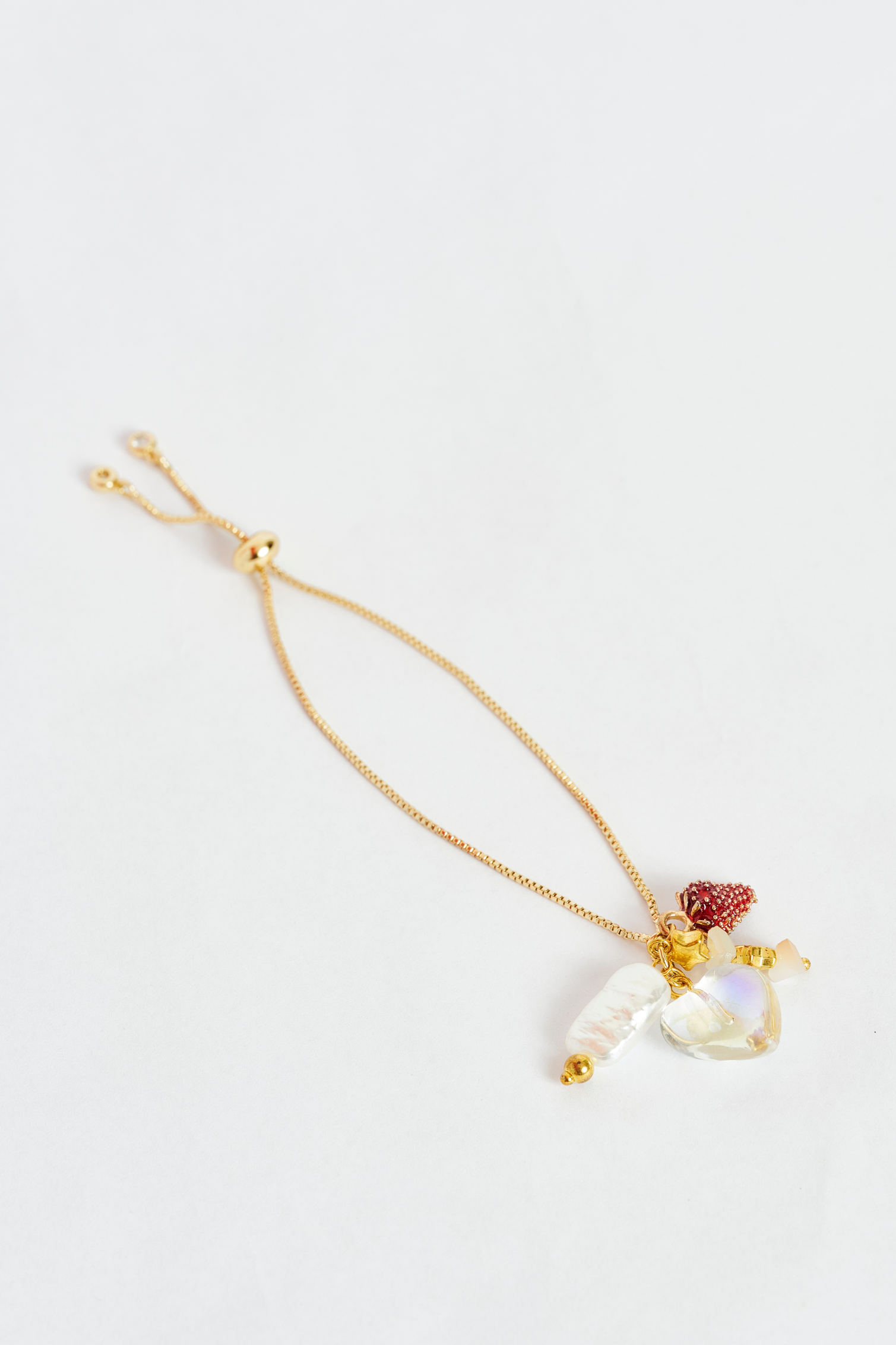 Pulsera Frutilla de Corazón
