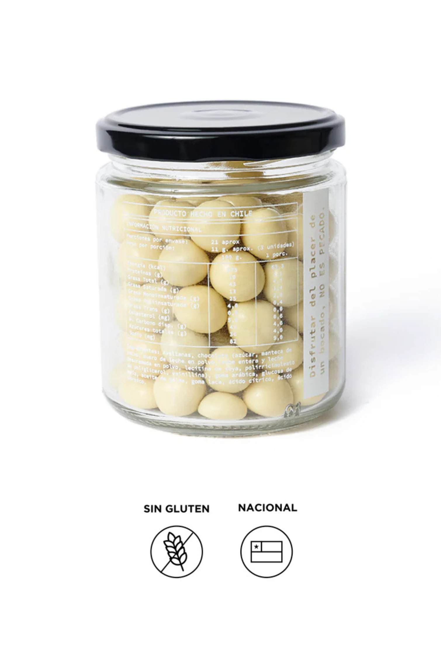 Avellanas Bañadas en Chocolate Blanco | 220 grs.