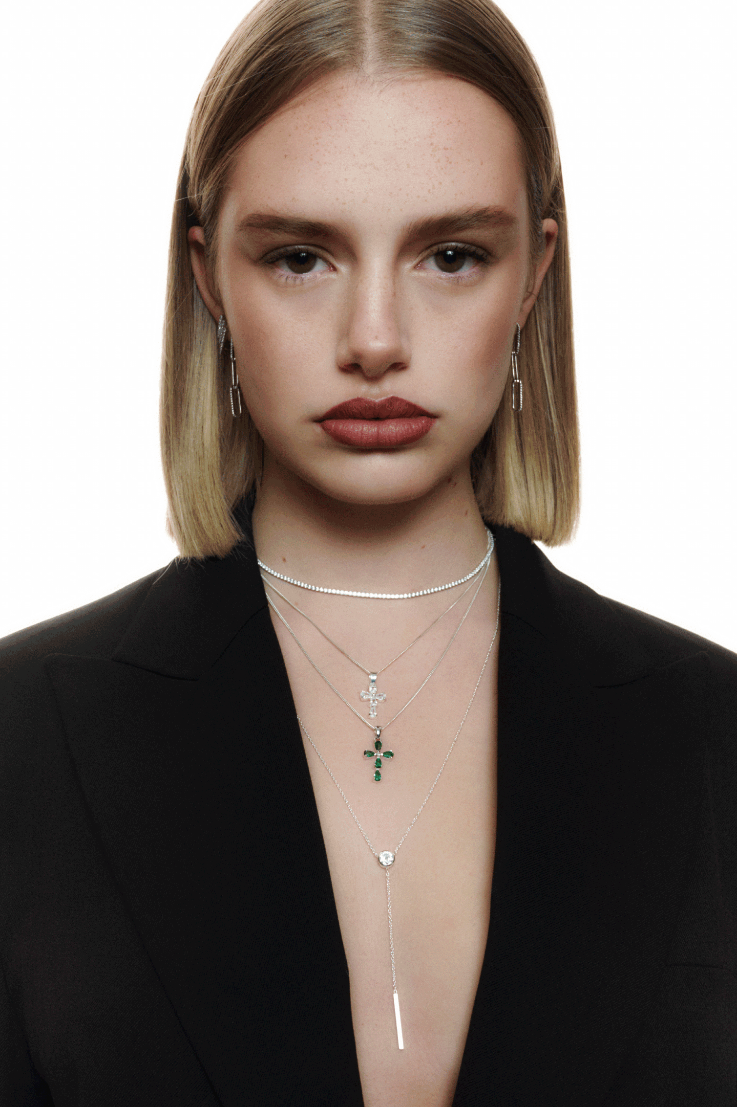 Collar Diamond Faith Pendant